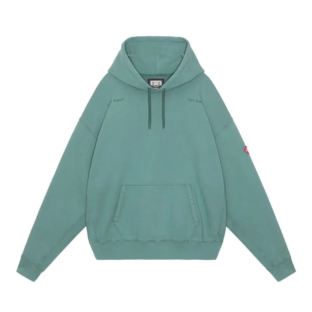 WASHED DISTRICT PATCH HEAVY HOODY 'Green' - Antithesis Store